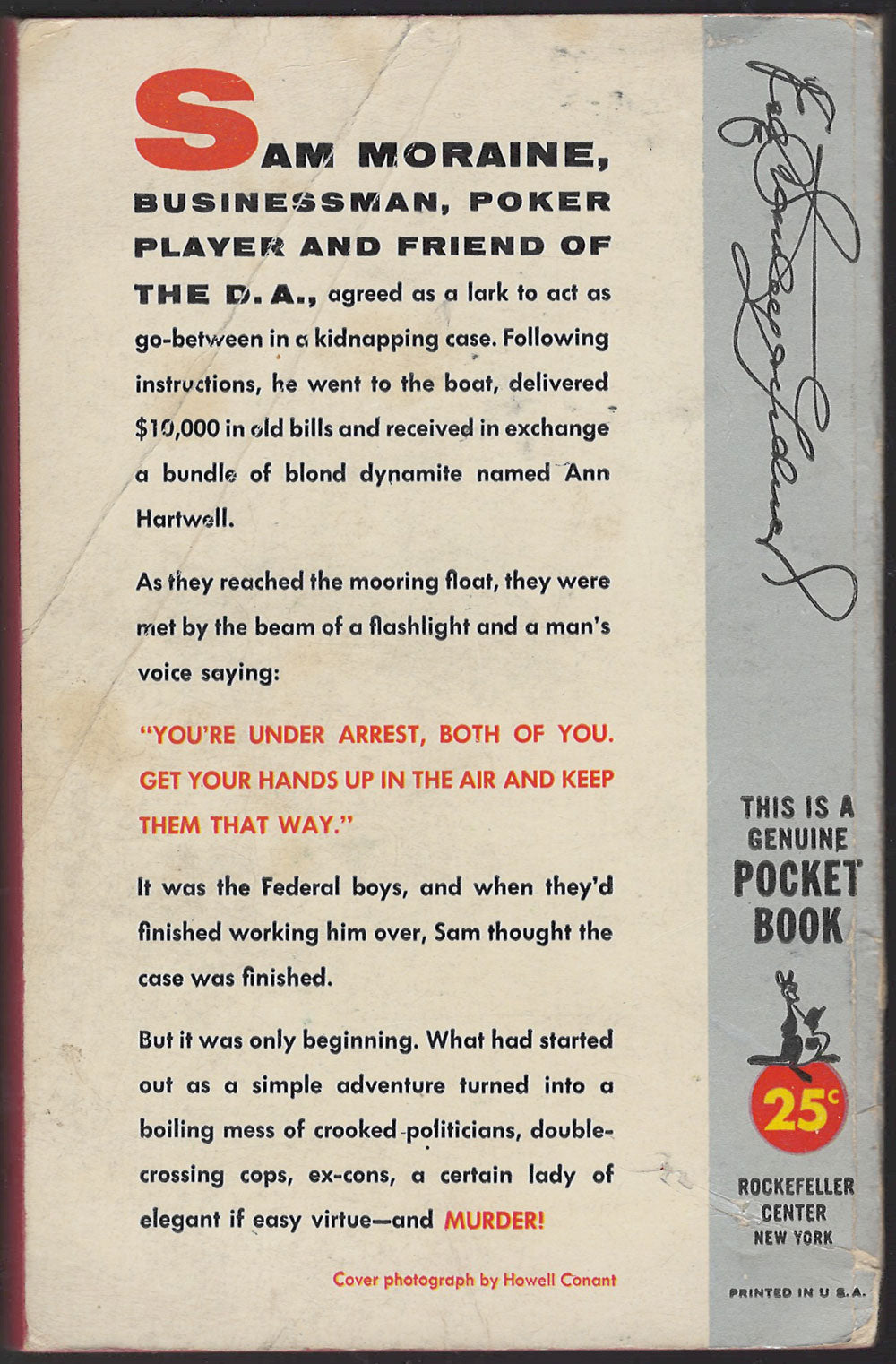 This is Murder by Erle Stanley Gardner back cover