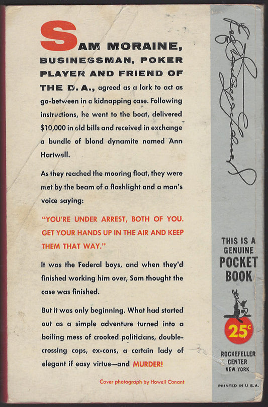 This is Murder by Erle Stanley Gardner back cover