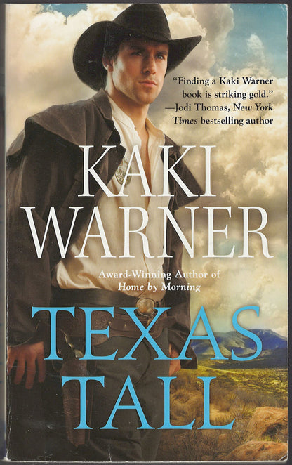 Front cover of Texas Tall by Kaki Warner with a cowboy and landscape.