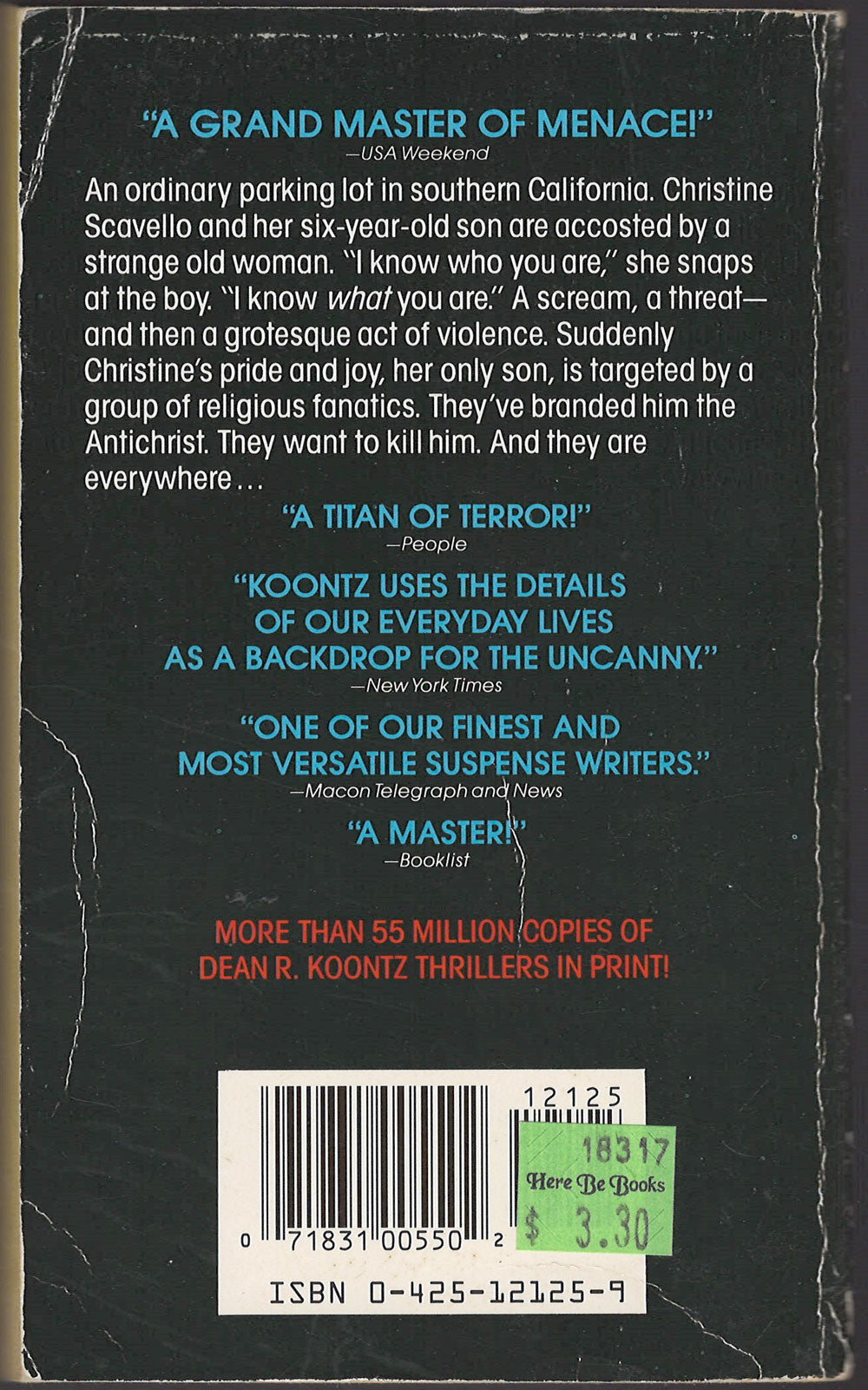 The Servants of Twilight by Dean Koontz back cover