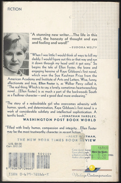 Ellen Foster by Kaye Gibbons back cover