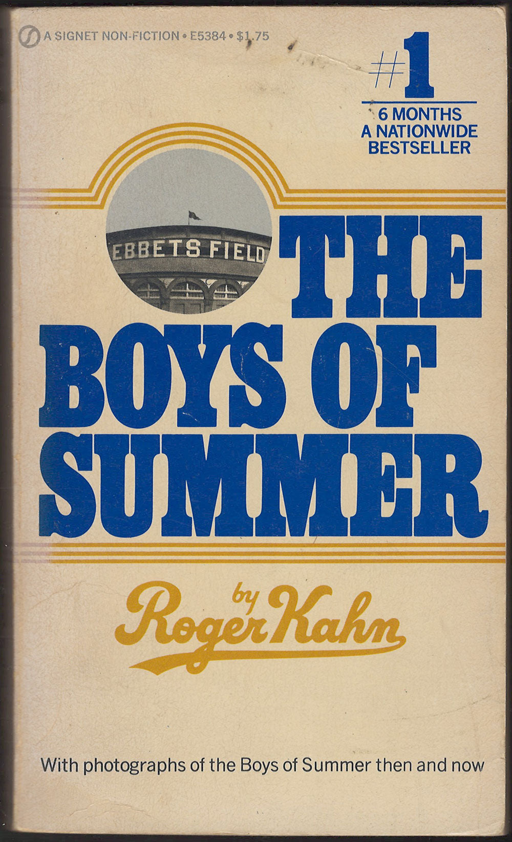 The Boys of Summer by Roger Kahn front cover