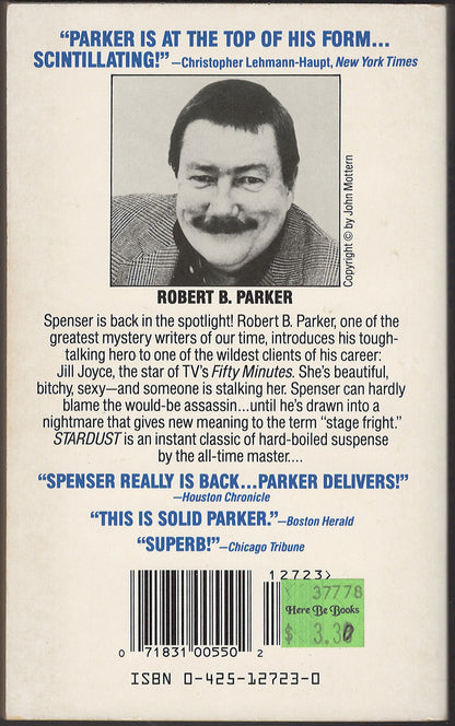 Stardust by Robert Parker back cover