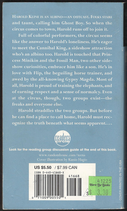Ghost Boy by Ian Lawrence back cover