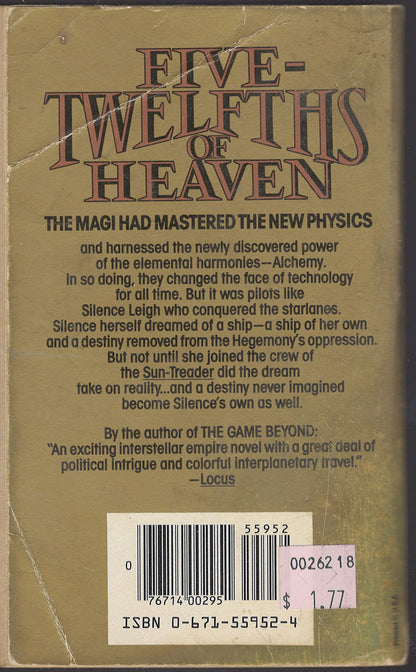Five-Twelfths of Heaven by Melissa Scott back cover