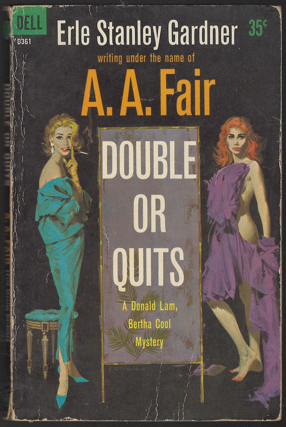 Front cover of Double or Quits by A.A. Fair featuring two women in gowns.