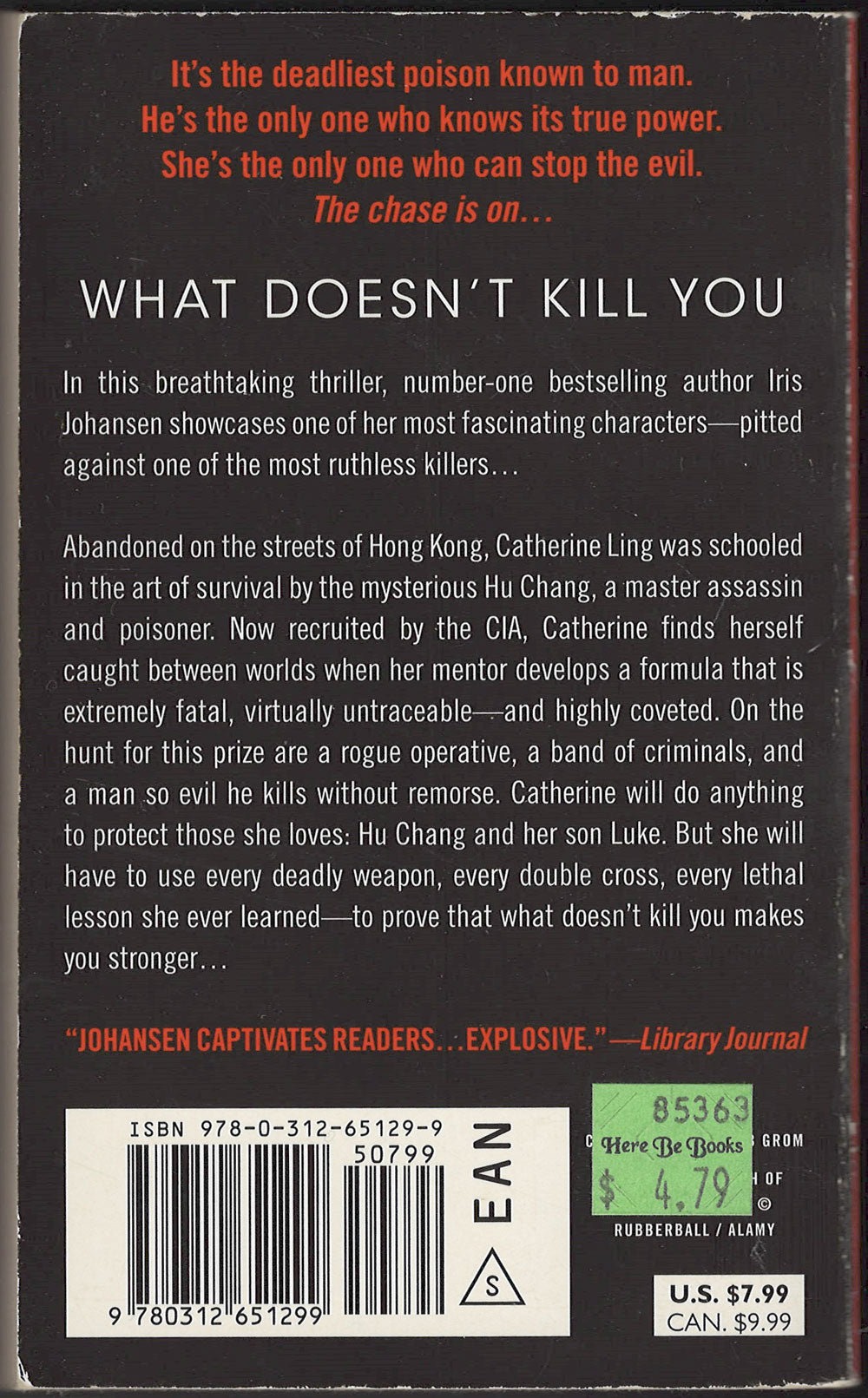 What Doesn't Kill You by Iris Johansen back cover