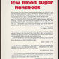 Low Blood Sugar Handbook: You Don't Have to Suffer back cover