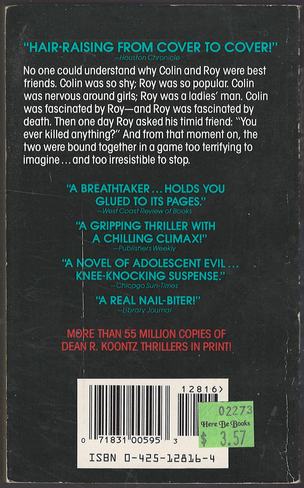 The Voice of the Night by Dean Koontz back cover