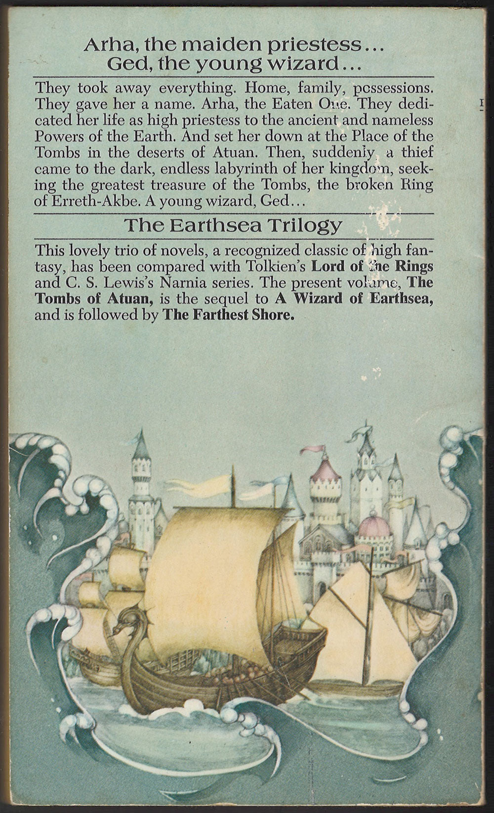 The Tombs of Atuan by Ursula K. Le Guin back cover