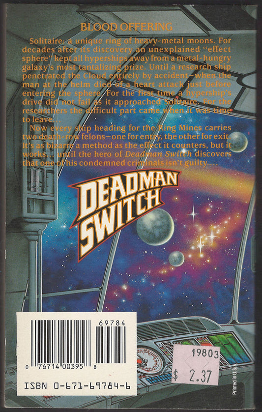 Deadman Switch by Timothy Zahn back cover