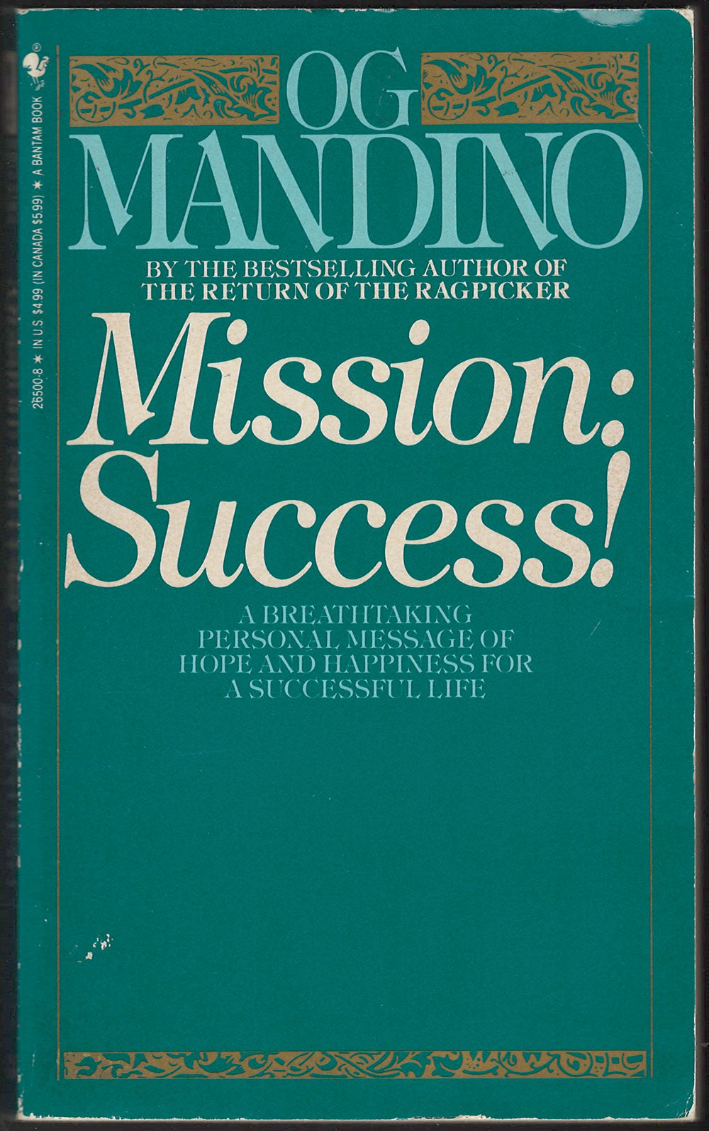 Mission: Success! by Og Mandino front cover