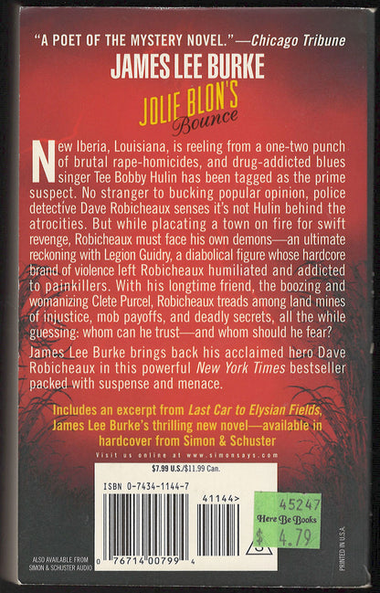 Jolie Blon's Bounce by James Lee Burke back order