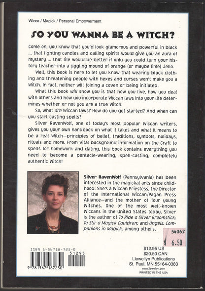 Teen Witch: Wicca for a New Generation by Silver Ravenwolf back cover