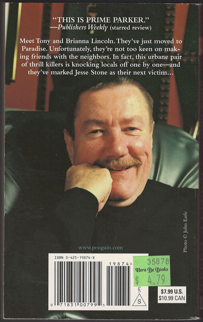 Stone Cold by Robert Parker back cover