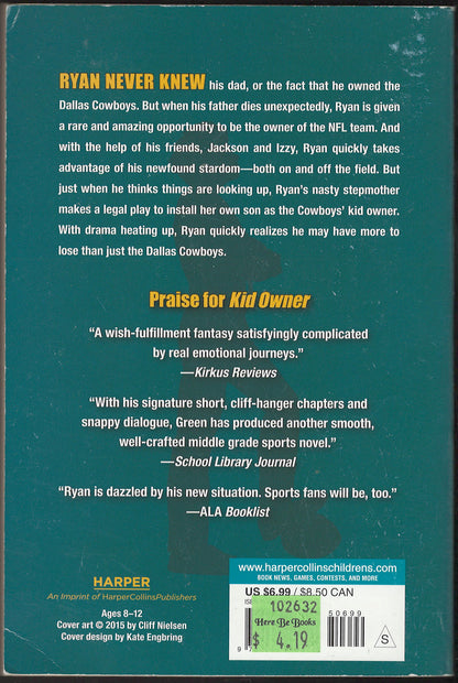 Kid Owner by Tim Green back cover