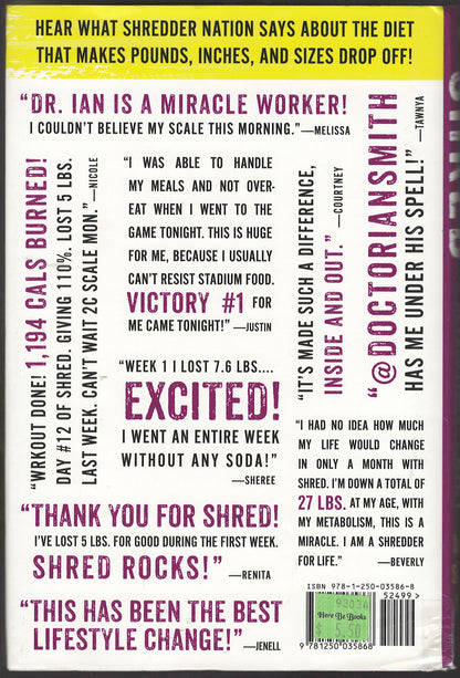 Shred: The Revolutionary Diet by Ian Smith back cover