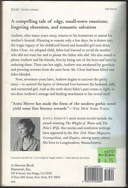 Eden Close by Anita Shreve back cover
