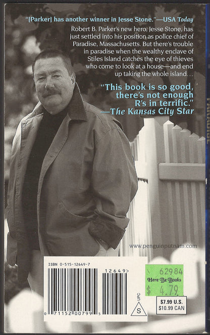 Trouble in Paradise by Robert Parker back cover