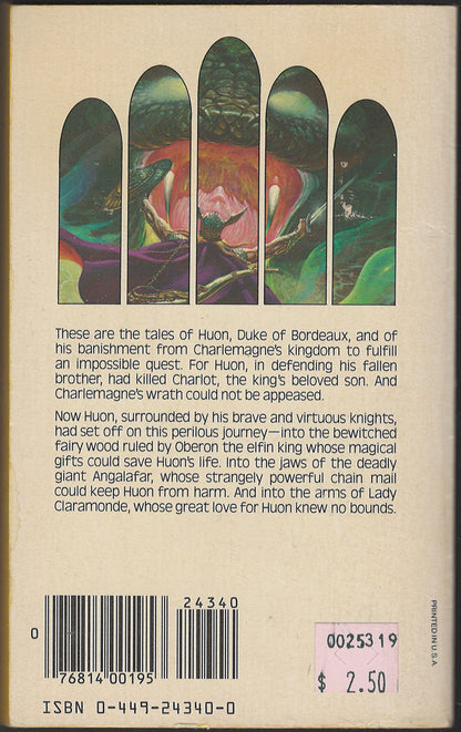 Huon of the Horn by Andre Norton back cover