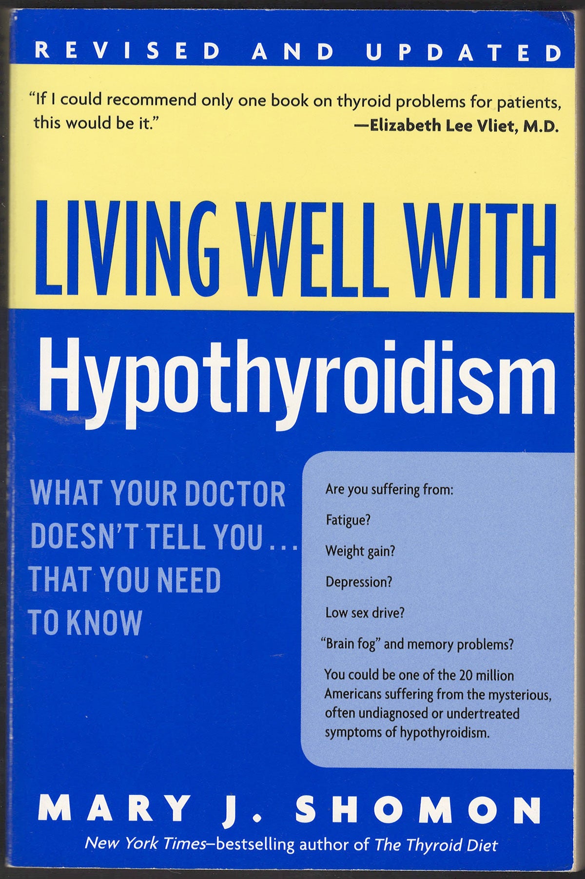 Living Well with Hypothyroidism by Mary Shomon front cover