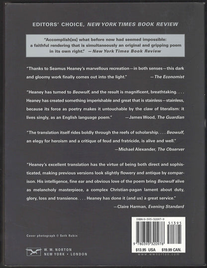 Beowulf: A new translation by Seamus Heaney back cover