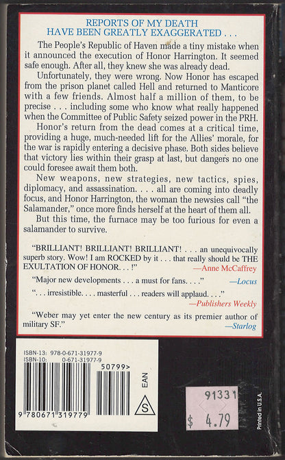 Ashes of Victory by David Weber back cover