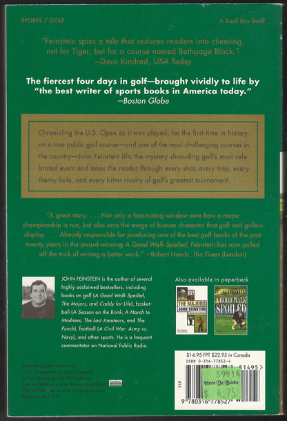 Open: Inside the Ropes at Bethpage Black by John Feinstein back cover