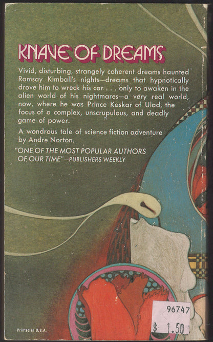 Knave of Dreams by Andre Norton back cover