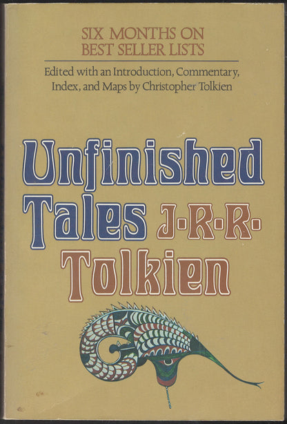 Unfinished Tales by J.R.R. Tolkien front cover