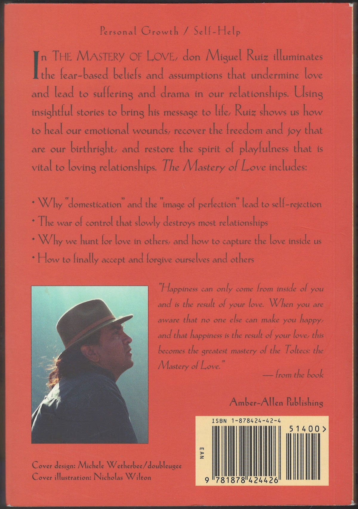 The Mastery of Love by Don Miguel Ruiz back cover