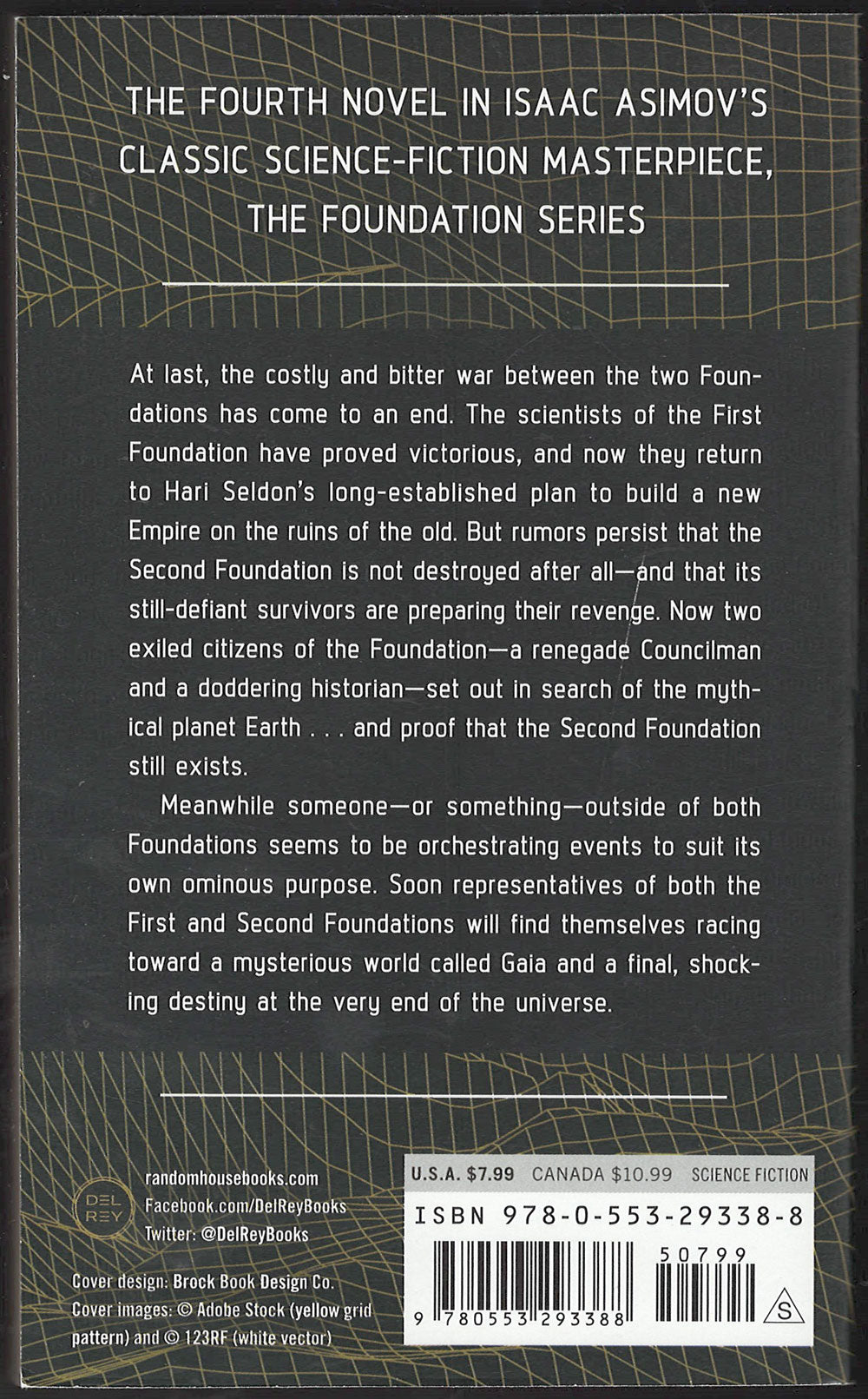 Foundation's Edge by Isaac Asimov back cover
