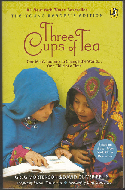 Three Cups of Tea: Young Readers Edition by Greg Mortenson and David Oliver Relin front cover