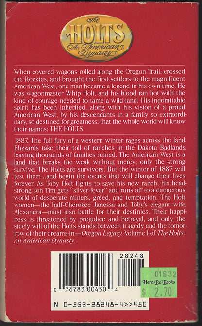 Oregon Legacy by Dana Fuller Ross back cover