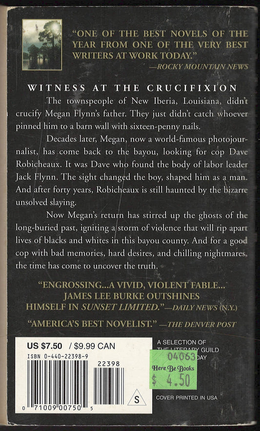 Sunset Limited by James Lee Burke back cover