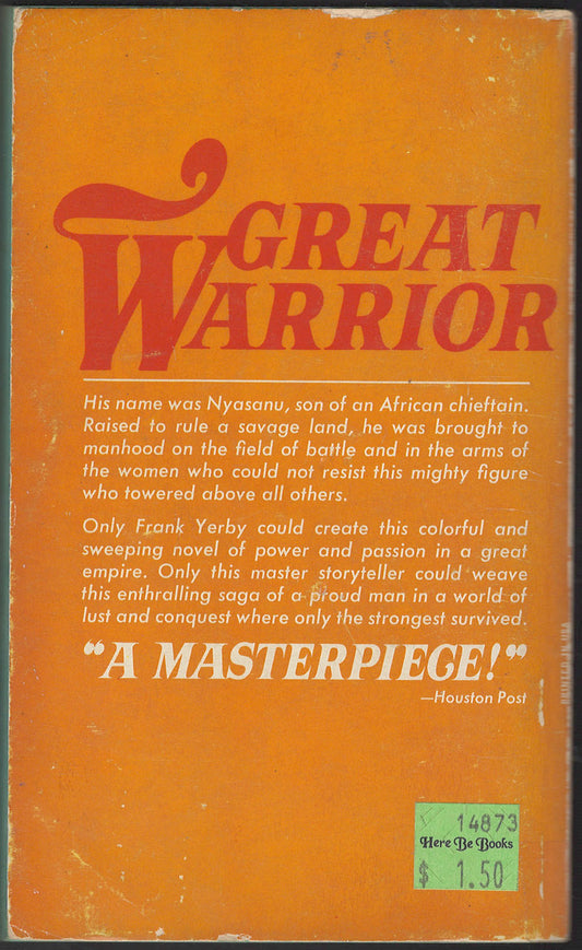 The Dahomean by Frank Yerby back cover