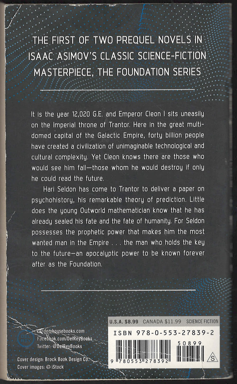 Prelude to Foundation by Isaac Asimov back cover