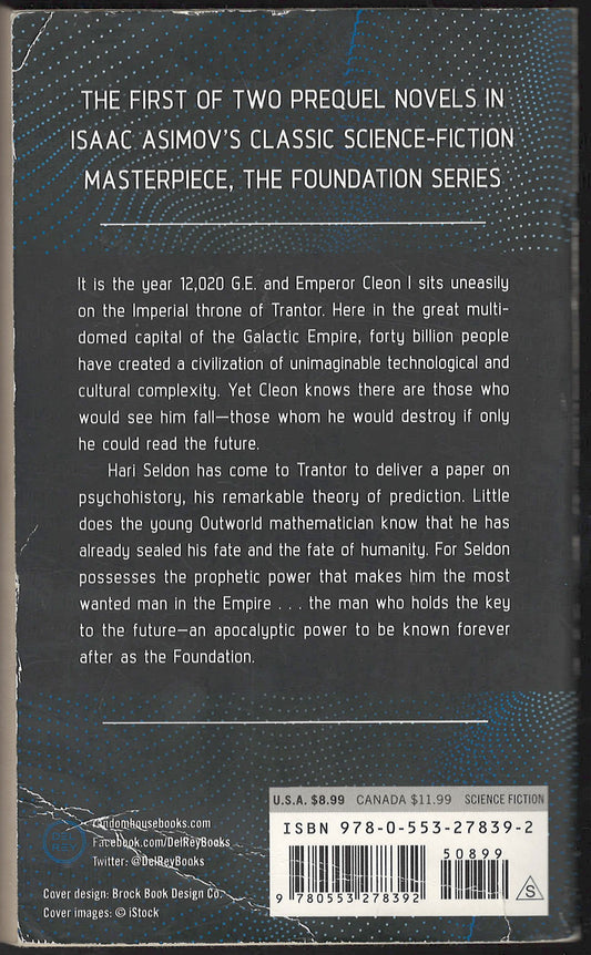 Prelude to Foundation by Isaac Asimov back cover