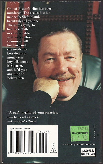 Widow's Walk by Robert Parker back cover