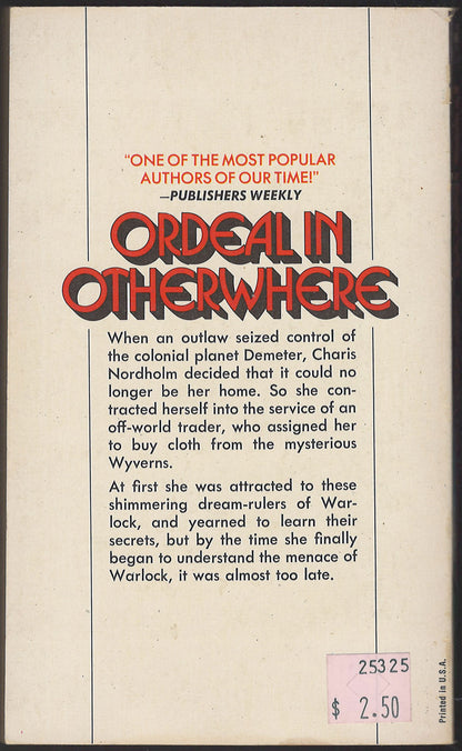 Ordeal in Otherwhere by Andre Norton back cover