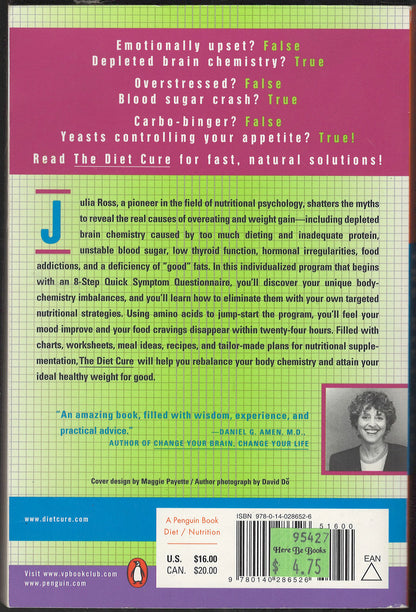 The Diet Cure by Julia Ross back cover