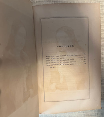Complete Works of William Shakespeare volume 4 contents