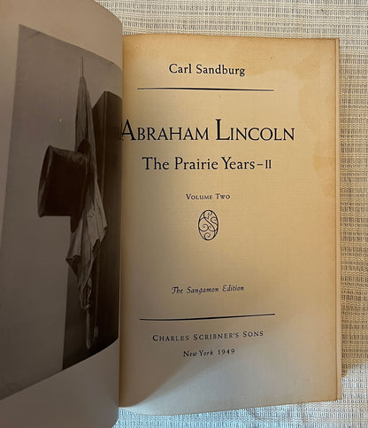 Abraham Lincoln: The Prairie Years and The War Years by Carl Sandburg volume 2 title page