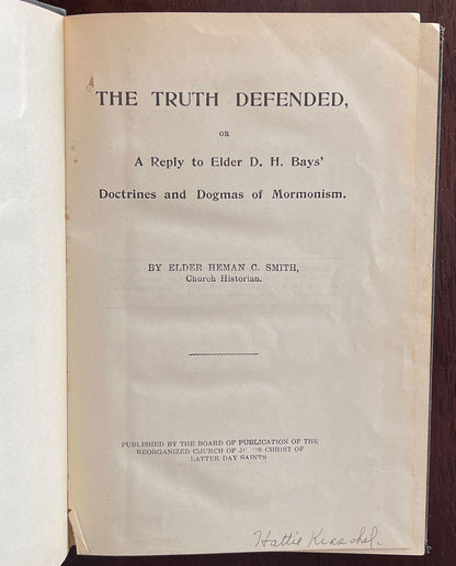 The Truth Defended by Heman Smith title page