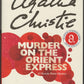 Front cover of Murder on the Orient Express by Agatha Christie with a red and white design.