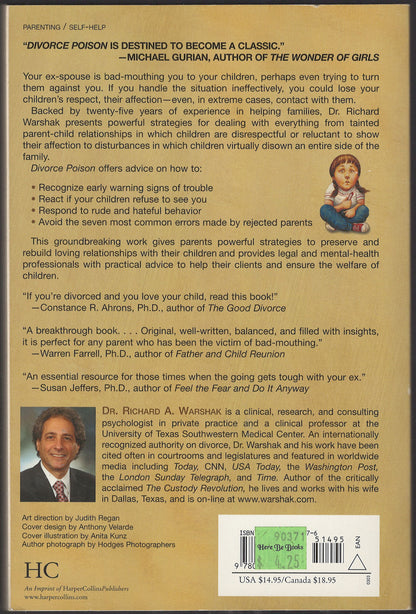 Divorce Poison by Richard Warshak back cover
