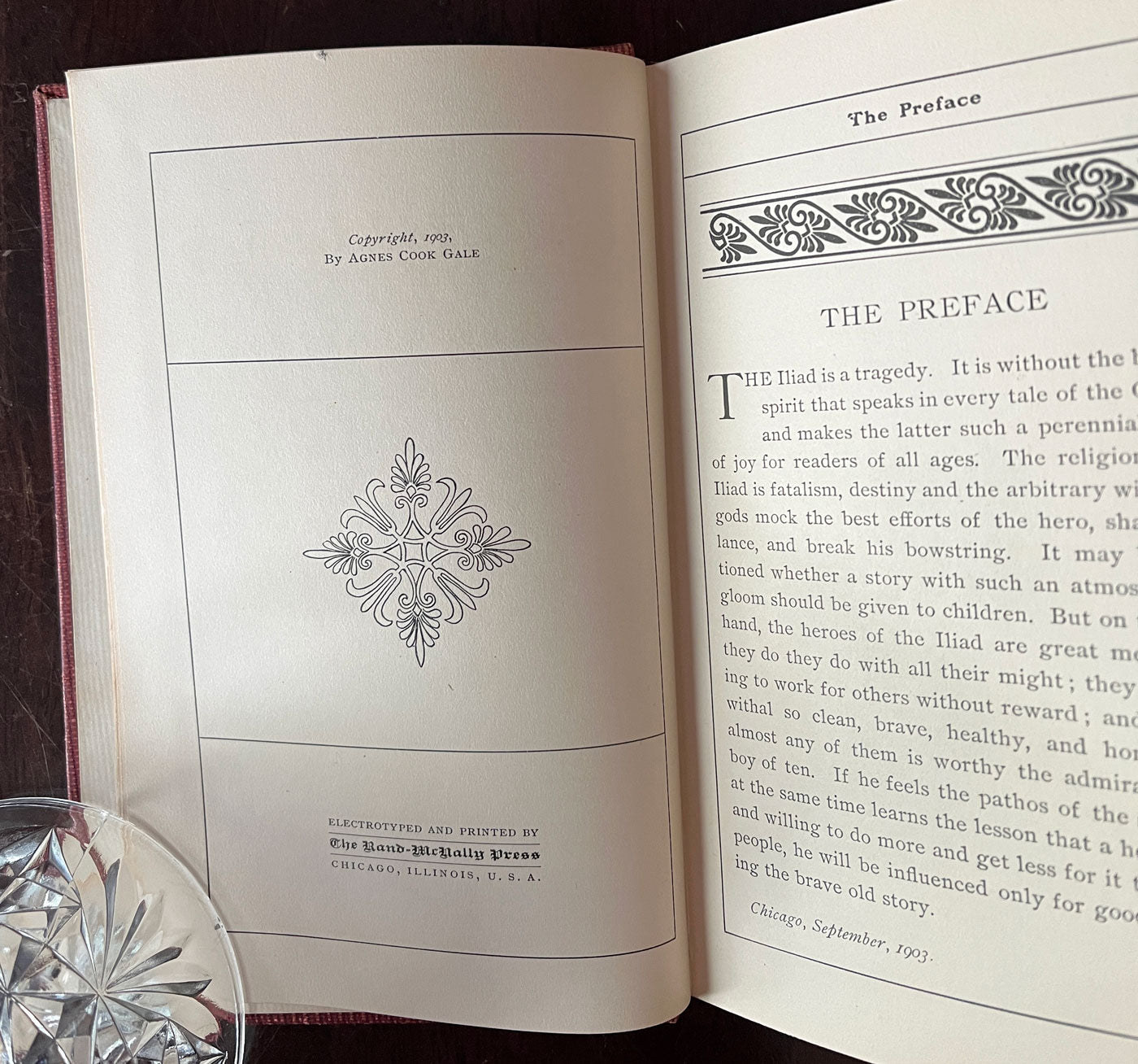 Achilles and Hector by Agnes Cook Gale copyright page and preface.