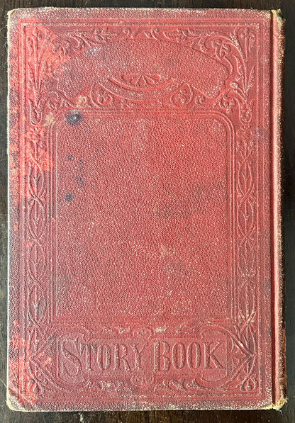 Back of Peter Prim's Story Book with decorative cover and 'Story Book' text