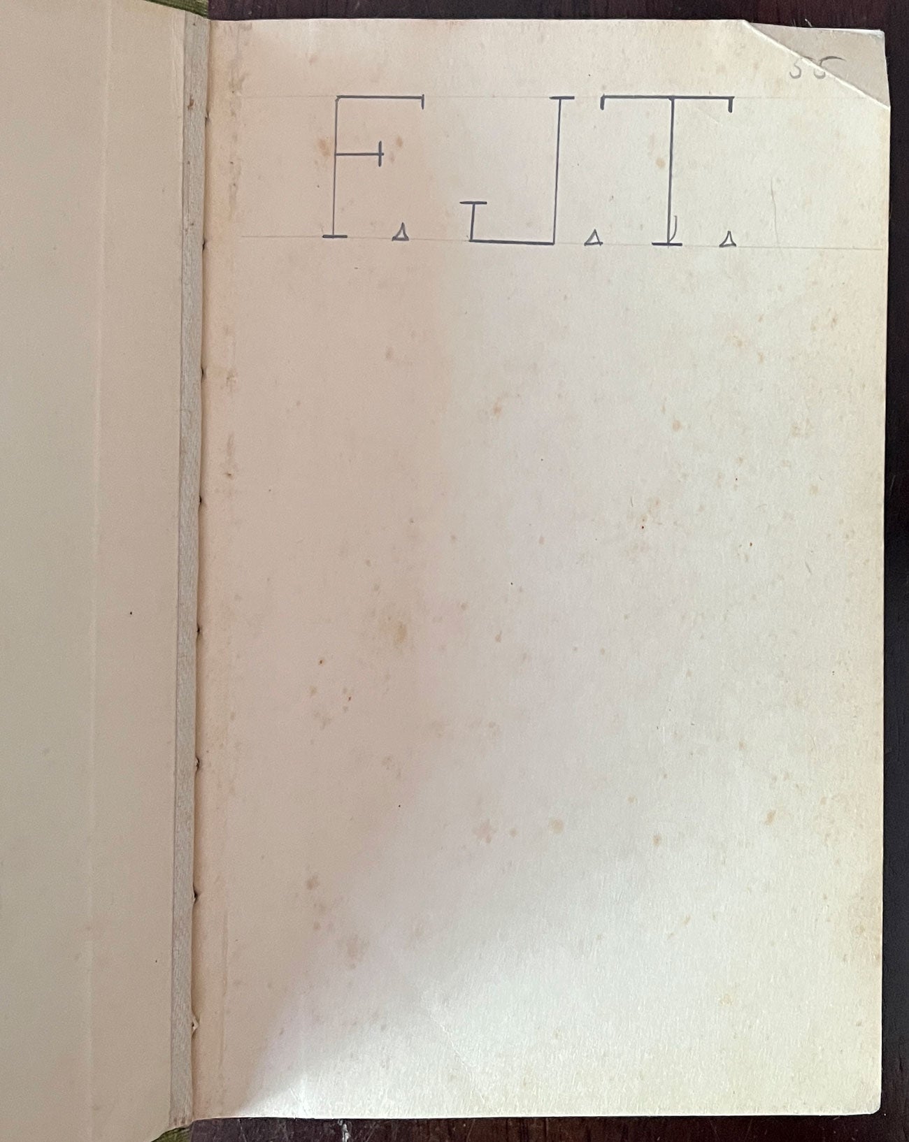 Essays from the Sketch Book by Washington Irving first bank end page.