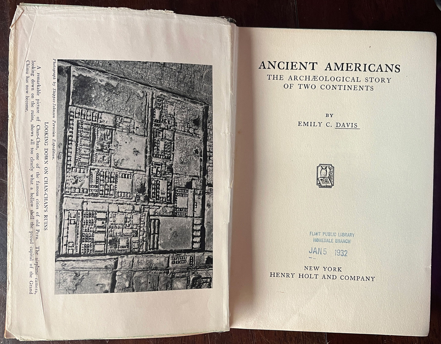 Ancient Americans: The Archaeological Study of Two Continents by Emily Davis title page